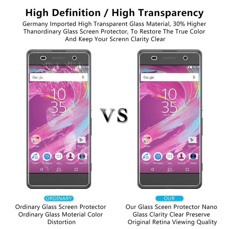 Закаленное стекло для экрана 2.5D 0 26 мм 9H Премиум Защитная пленка Sony Xperia XA|tempered glass