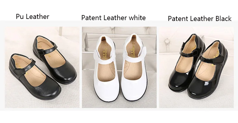 Черные и белые новые школьные туфли из лакированной кожи для девочек-подростков; туфли для танцев; туфли для свадебной вечеринки; 38
