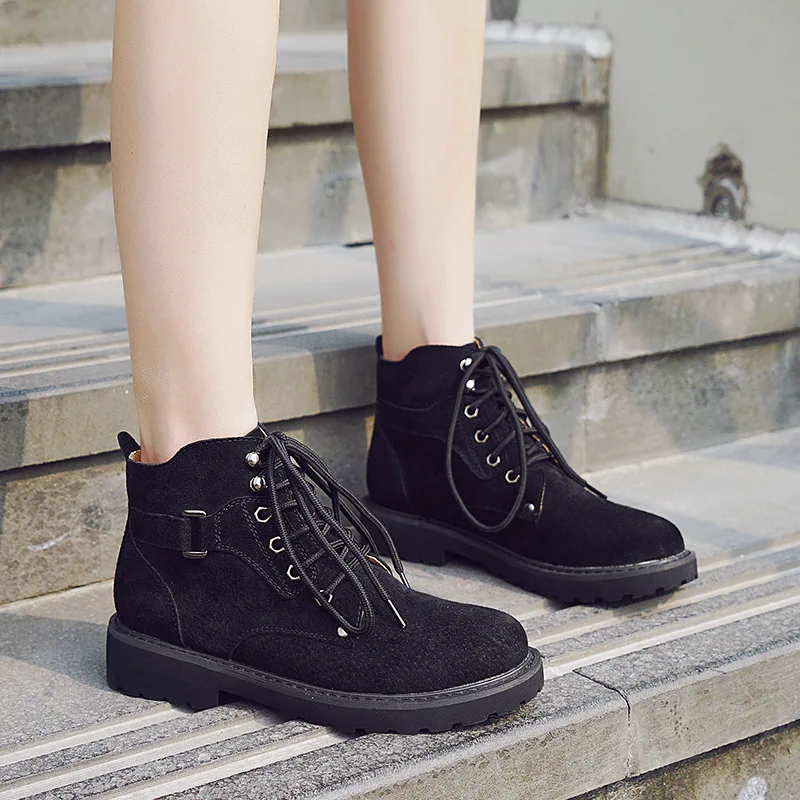 Femmes Printemps Qualité Noir jaune Livraison Cuir Véritable Mujer Mode Stephoes Supérieure Porc De Femme Automne Suède Directe Bottines Pour Botas Courtes nNvwm80