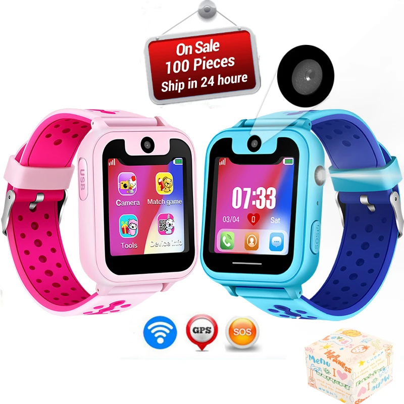 2018 New Waterproof Children smartwatch SOS Emergency Call GPS Security Positioning Tracking Baby Digital Watch Support SIM Card