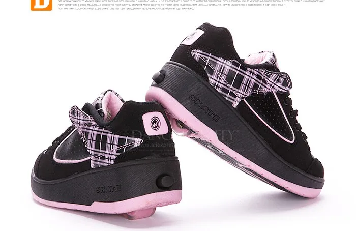 New Fasion Children Shoes With Wheels Girls Boys Roller Skate Shoes For Kids Sneakers With Wheels Wheelies Shoes Eu Size 29-40 DTW001 (12)