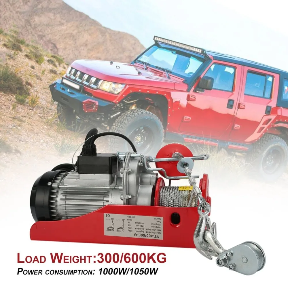 (Ship From DE)Electric Winch Motor Winch Recovery Cable Pull Motor