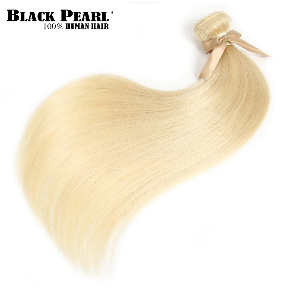 Black Pearl 613 Honey Blonde Bundles brazilian Straight Hair Weave 100% Remy Human Hair Extensions 613 Bundles