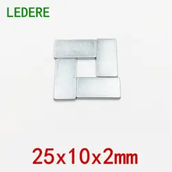 Ledere 10/50 шт. 25x10x2 Мощный Неодимовый Магнит 25x10x2 мм постоянный неодимовый редкоземельный магнит 25 мм x 10 мм x 2 мм 25*10*2 мм