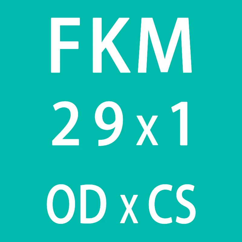 5 шт./лот резиновое кольцо зеленый FKM кольцевые уплотнители 1 мм Толщина OD21/22/23/24/25/26/27/28/29/30 мм кольца из фторированной резины прокладка кольца шайба - Цвет: OD29mm