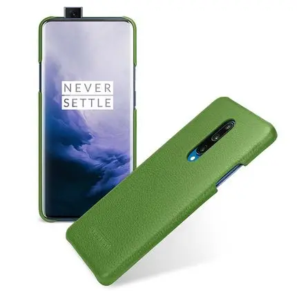 Зеленый Эксклюзивная распродажа, чехол из натуральной кожи для Oneplus 7, модный Ультратонкий чехол для телефона Oneplus 7 Pro, Oneplus 7pro - Цвет: Зеленый