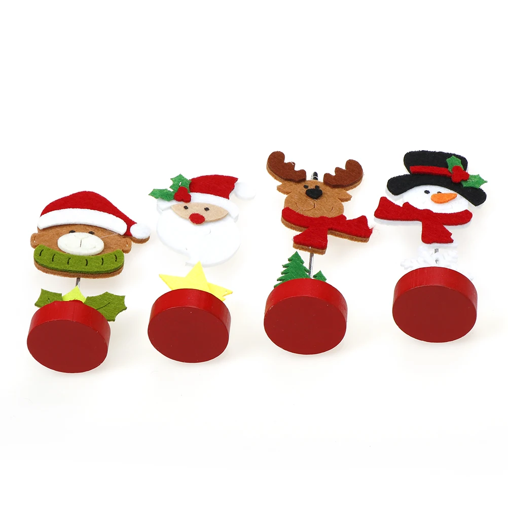

11*4cm Santa Claus/Snowman/Reindeer cute Tree Photos Clip Christmas Decorations Christmas Ornament