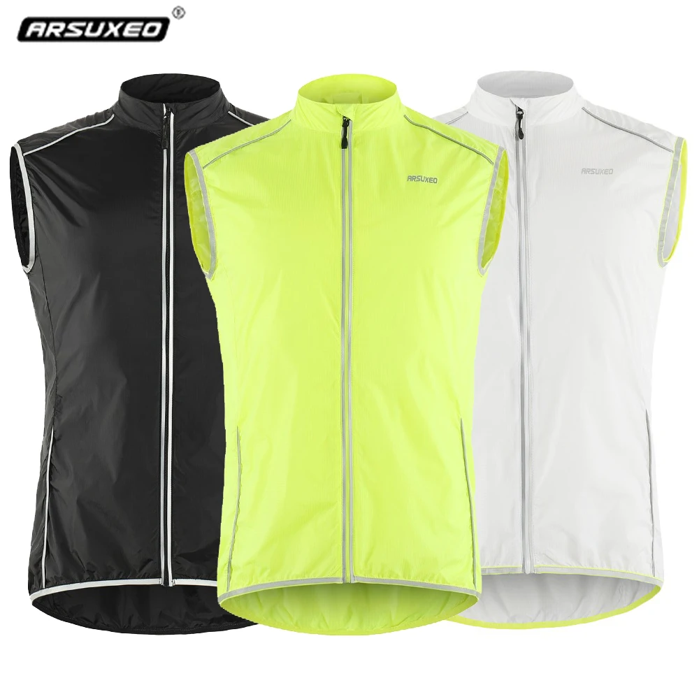 WOSWE Men's Cycling Vest - Sleeveless Windproof & Breathable Jacket For Biking & Activewear 3 thumbnail image