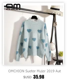 OMCHION Pull Femme осень зима женские свитера и пуловеры Корейская водолазка толстый вязаный свитер Свободный теплый джемпер LMY181
