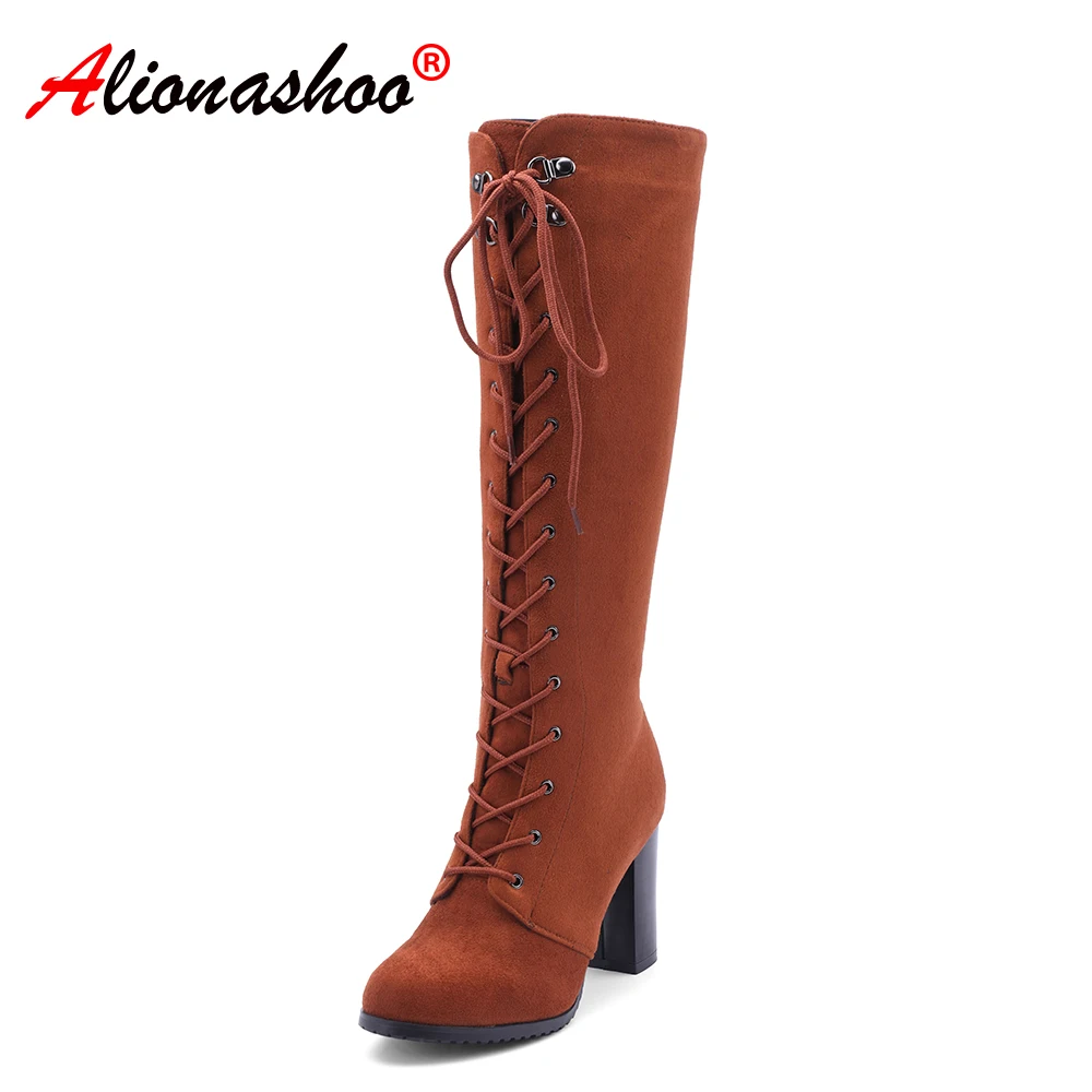 womens tan lace up boots