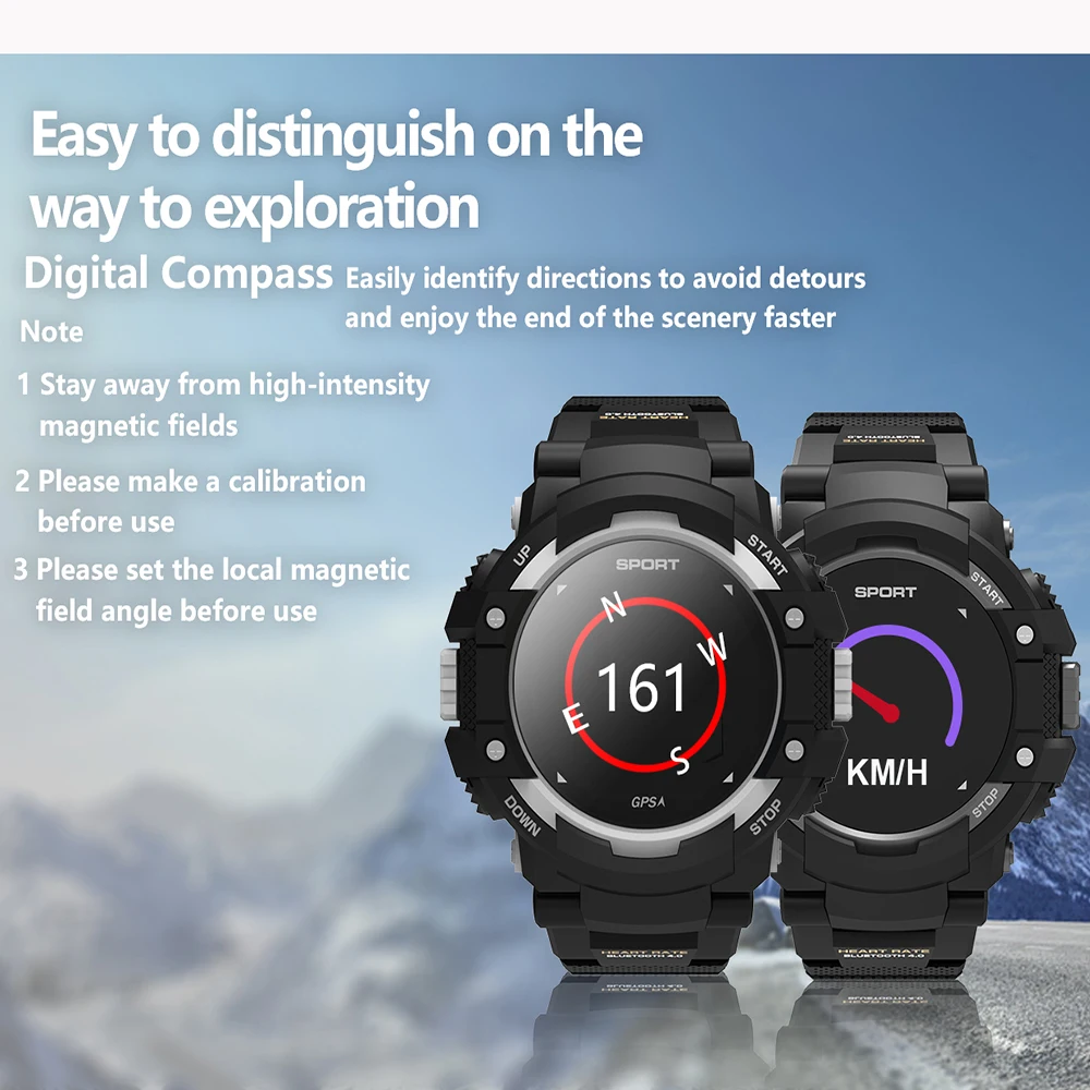F7 gps Смарт часы Цвет ЖК дисплей в реальном времени монитор сердечного ритма
