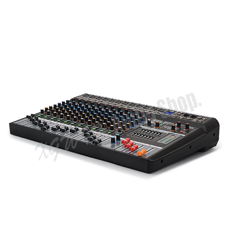 US $361.00 DJ 12 Channel Audio Mixer 24Bit DSP Digital Reverb Effect With USB 48V Phantom Power Bluetooth Sound Mixing Console For Stage