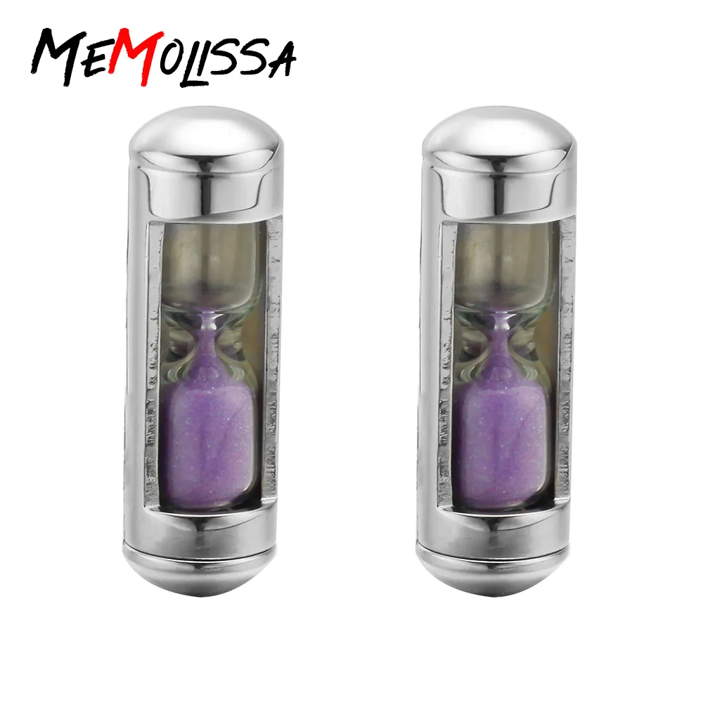 MeMolissa фиолетовый песочных часов для мужских рубашек с gemelos para hombre camisa манжеты