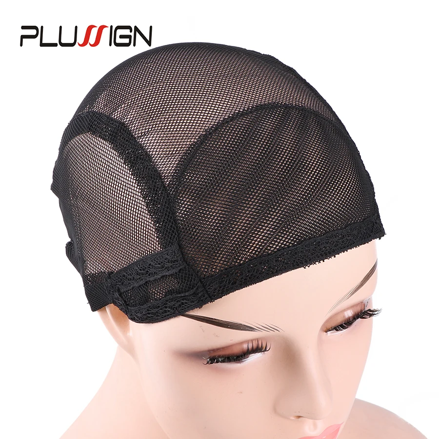 

1Pcs 54Cm Weaving Wig Cap With Adjustable Straps Elastic Wig Cap For Making Wigs Double Ventilation Braided Wig Cap Dome Caps