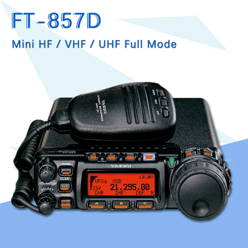 Подходит для Yaesu FT-857D автомобиля Dual Band портативный любительский короткие радиоволны ультракоротких мини Полный режим автомобильный радиоприемник