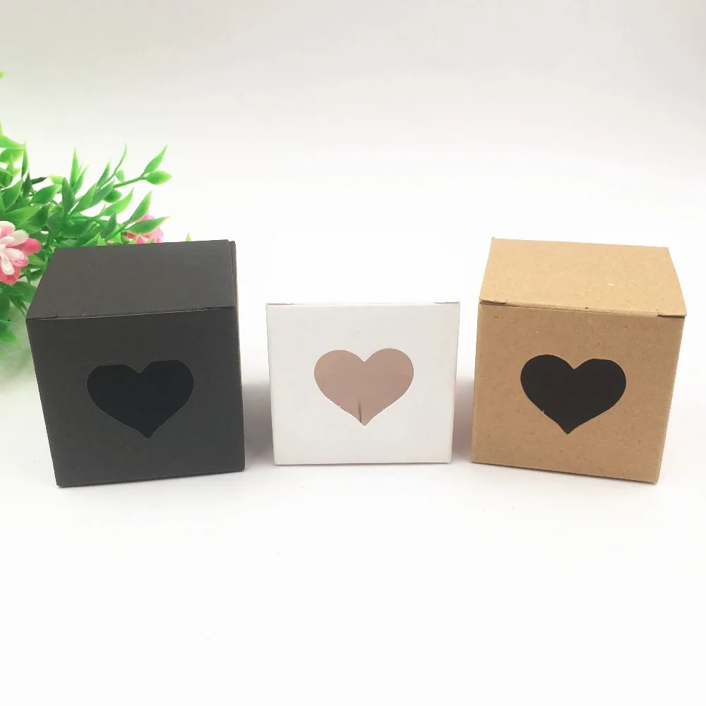 Kraft Paper Candy Box Square Shape Wedding Favor Gift Party Supply Packaging Bag 20pcs Wedding Candy Box