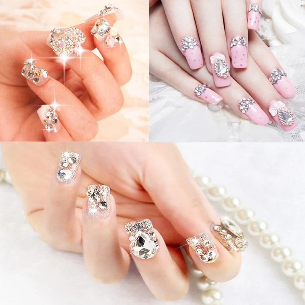 Стразы для дизайна ногтей светлый топаз цвет мини точечный Кристалл камни свободные бусы со стразами DIY украшения для ногтей