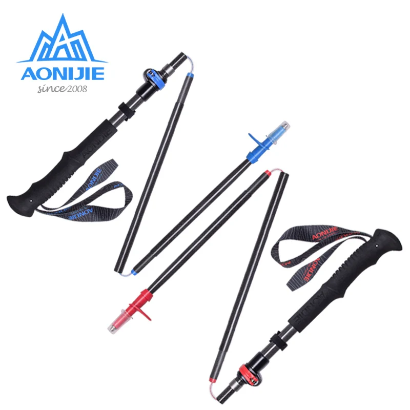 

AONIJIE E4087 Carbon Fiber Walking Stick Adjustable Folding Ultralight Quick Lock Hiking Pole Running Trekking Poles