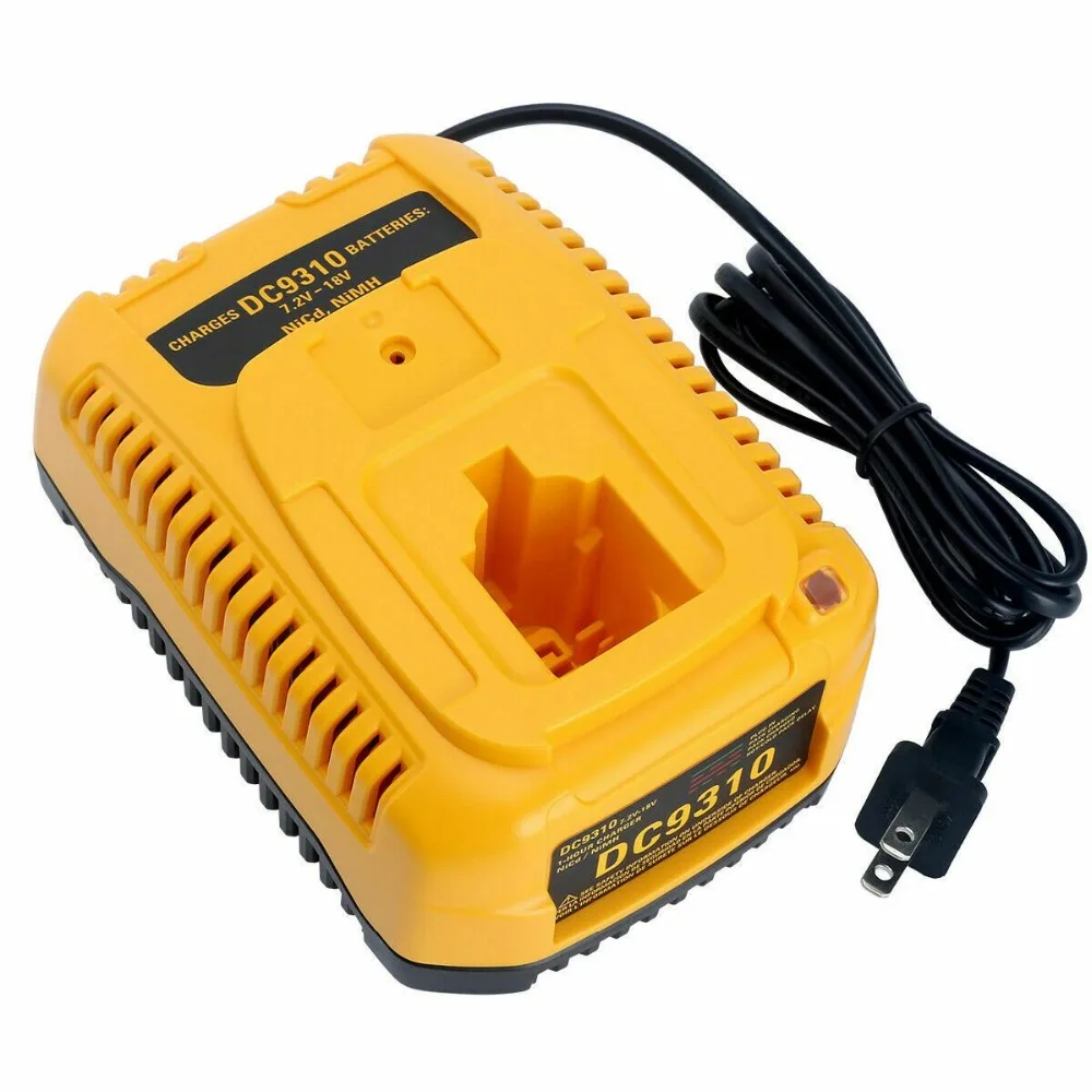 

EU Plug For Dewalt Battery Charger DC9310 7.2V-18V Nicad & Nimh Battery DW9057 DC9071 DC9091 DC9096 Batteia Charger