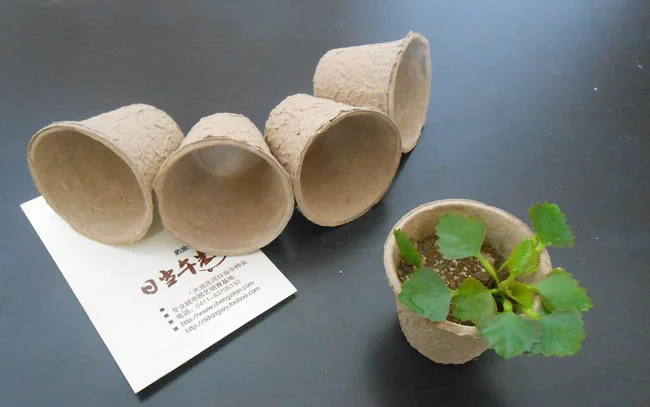 

40PCS Garden Supplies biodegradable flower seedling raising pot vegetable Nursery tray pot cup Planters