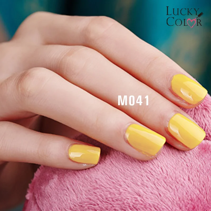 12 Colors Pure Yellow Gel Nail Polish High Quality Long-lasting Soak Off UV LED Beauty Nail Art Tools 10ml (3)