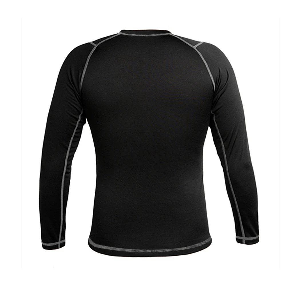 WOSAWE зимний термальный флис мужской компрессионный базовый слой футболка с