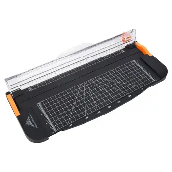 

JIELISI 12 Inch A4 Paper Cutter Trimmer Black-Orange with Multi-function *Automatic Security Safeguard When Cutting*