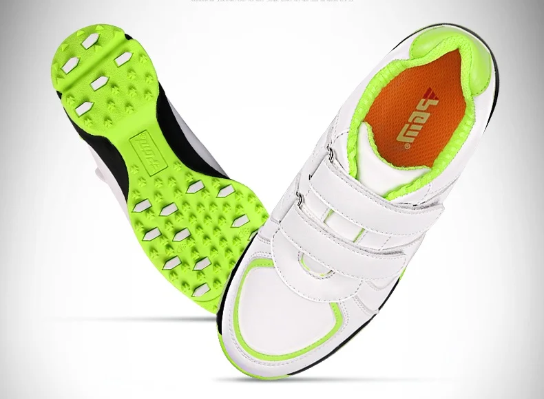 PGM детские кроссовки для гольфа для мальчиков и девочек водонепроницаемые 3D дышащие Слоты противоскользящие лакированные туфли уличная дышащая обувь для гольфа