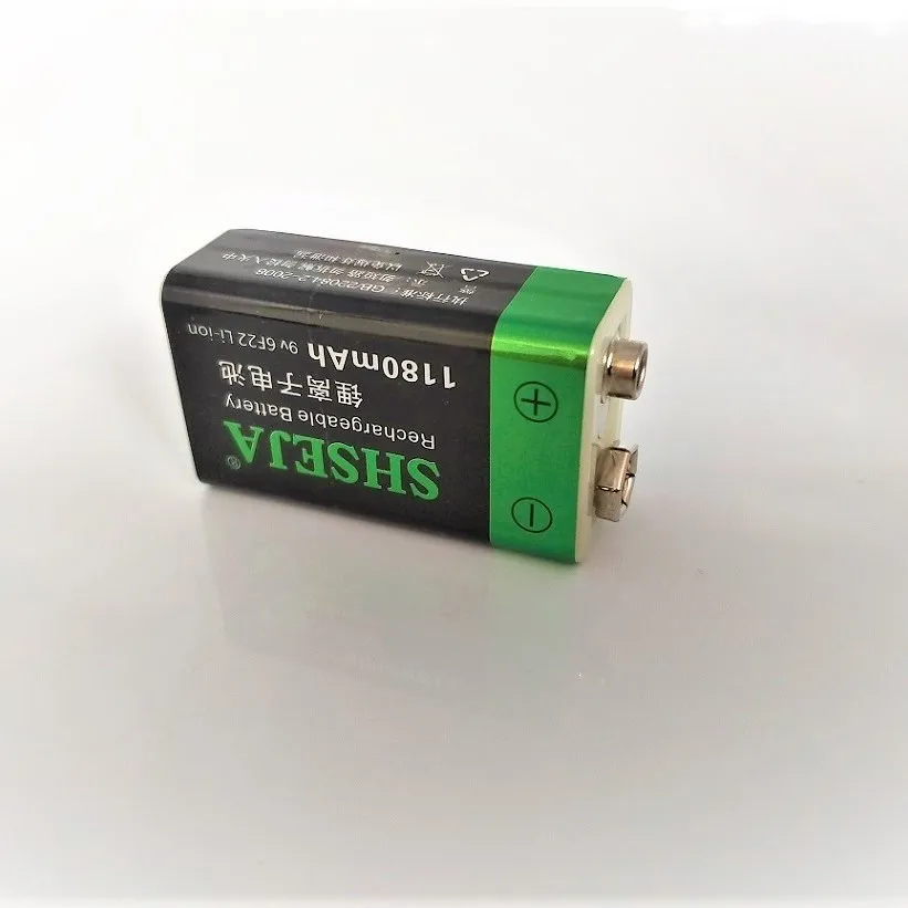 9V литиевая li-po литий-ионная аккумуляторная батарея 1180mAh 9V USB Батарея