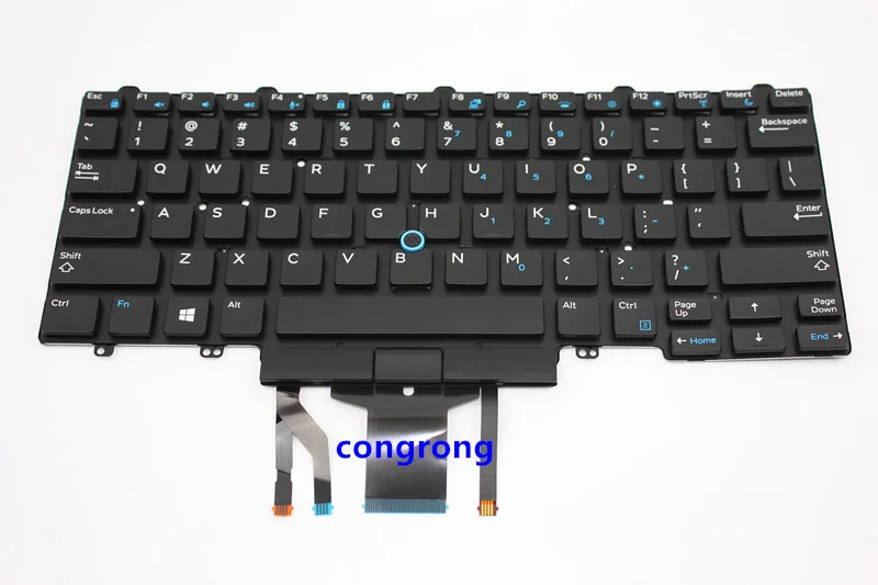 Английский с подсветкой Клавиатура для ноутбука Dell Latitude 5480 5488 7480 E5480 E5488 E7480 7490 5490