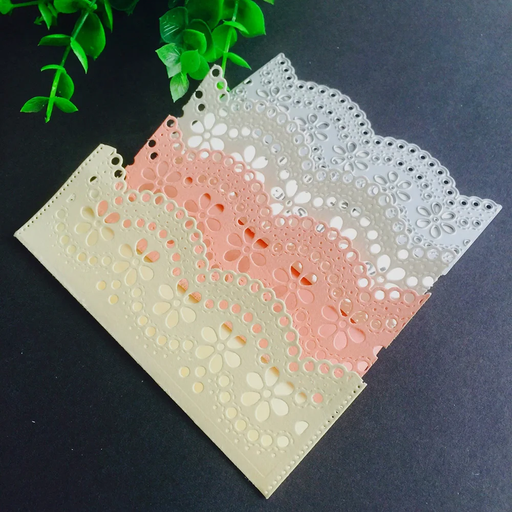 

1PC Lace Metal Cutting Dies Stencils for Scrapbooking Photo Album Decorative Embossing Cards Making DIY Crafts Cards Edges Decor