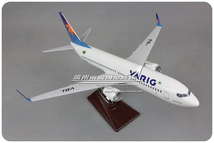 40 см смолы Boeing 737 VARIG модель самолета Бразилия вгр B737 800 PR VBL дыхательные пути