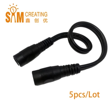

2 Pin Female to Female Power Cable Extensions DC 5.5 2.1 18AWG Plug Cable for Led Strip/ IP Camera/Power Supply/AC DC Adapter