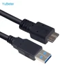 YuBeter USB 3,0 tipo A Micro B Cable USB 3,0 Super velocidad de datos Cables de sincronización de Cable para duro externo disco HDD para PC portátil ► Foto 1/5