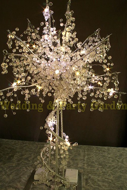 wedding crystal beads tree christmas shiny trees wedding centerpiece