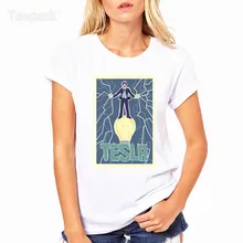 Управление lightning Nikola Tesla модная женская летняя футболка Топы с коротким рукавом Топы Одежда с круглым вырезом Футболка для женщин HWP4138