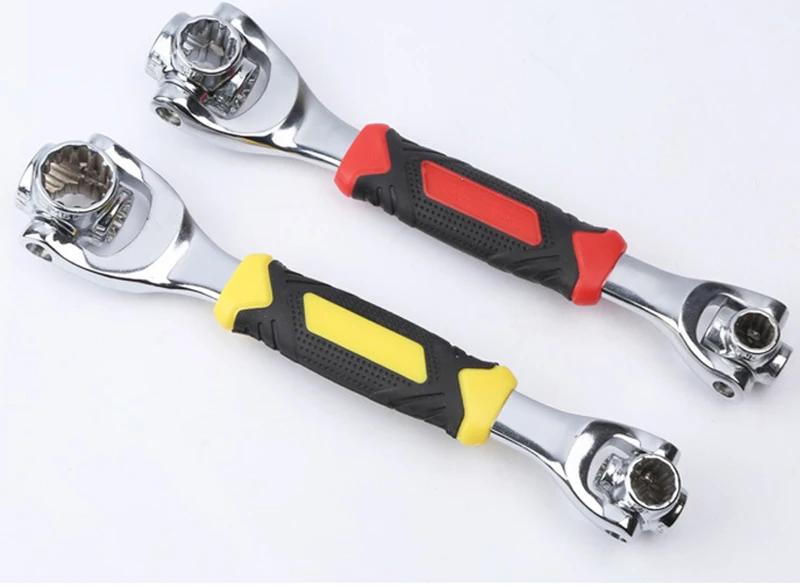 Jewii 48 in 1 Wrench Multitul Spanner  Socket Works with Spline Bolts Torx Universal Furniture Car Repair Tools  A1