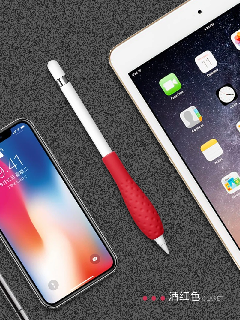 Силиконовый чехол для Apple Pencil 1-го / 2-го поколения силиконовый карандаш для яблока для 9,7 10,5 12,9 iPad Pro Кожа для защиты карандашей