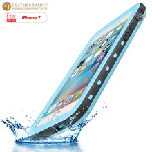 For iphone 7 Waterproof case IP68 life water Proof Protection cover for iphone7 4.7 inch case silicone bag with fingerprint