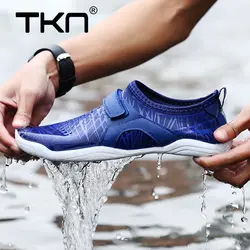 ТКН 2019 Быстросохнущие кроссовки Для мужчин летние водонепроницаемые быстросохнущая Upstream обувь человек серфинг носки пляжные сандалии