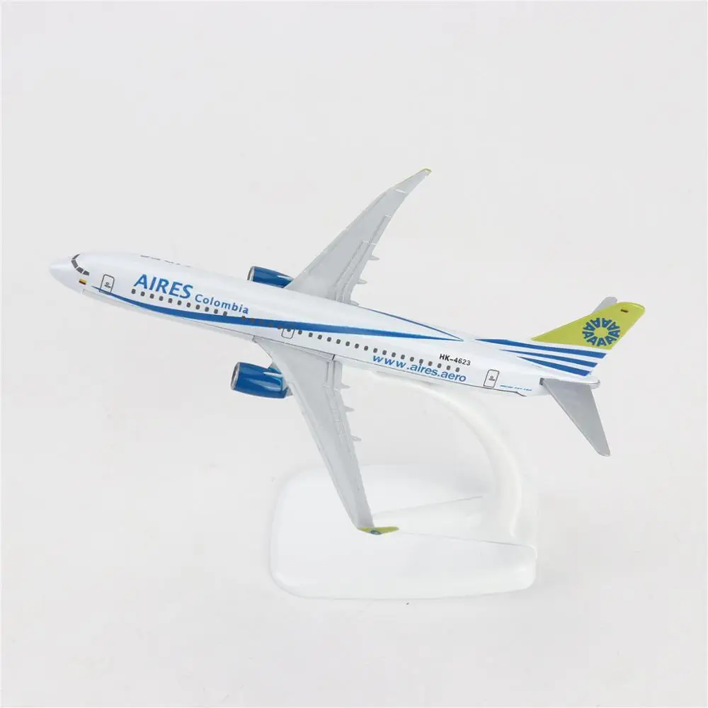 

1:400 16cm Boeing737 HK4623 Colombia AIR B737-800 Model w/Stand Collections Metal Diecast Toys Gift for Children