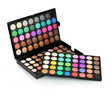 120 Цвет Профессиональный макияж перламутровые матовые телесные тени для век Палитра Comestic макияж для глаз набор