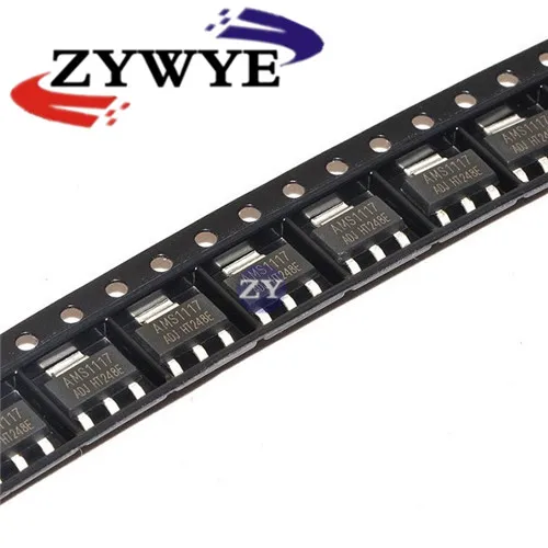 ZYWYE новый 50 шт. AMS1117-ADJ SOT-223 LM1117 ADJ Линейный Регулируемый регулятор напряжения |