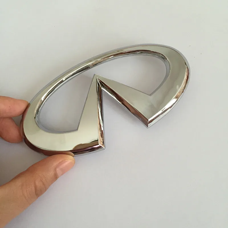 

1pcs ABS Chrome 12.3*6.5cm Infiniti car emblem Rear Decals badge sticker Decal Car styling for G35 G25 G37