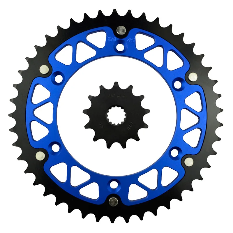 

Motorcycle Parts 45-13 T Front & Rear Sprockets Kit for YAMAHA WR125 WR 125 1999-2003 Gear Fit 520 Chain