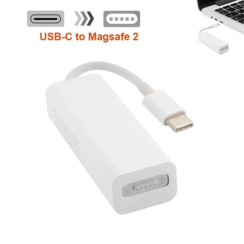 Белый USB C Тип-C PD для Magsafe2 зарядный адаптер конвертер для Macbook Pro AC1407