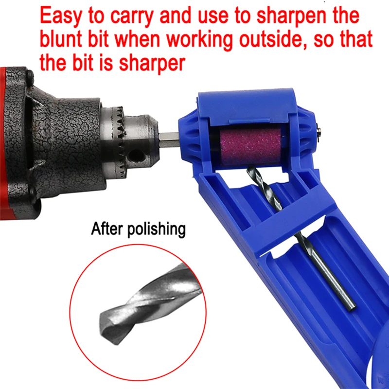 Portable Drill Bit Sharpener Corundum Grinding Wheel for Grinder Tools for Drill Sharpener Power Tool