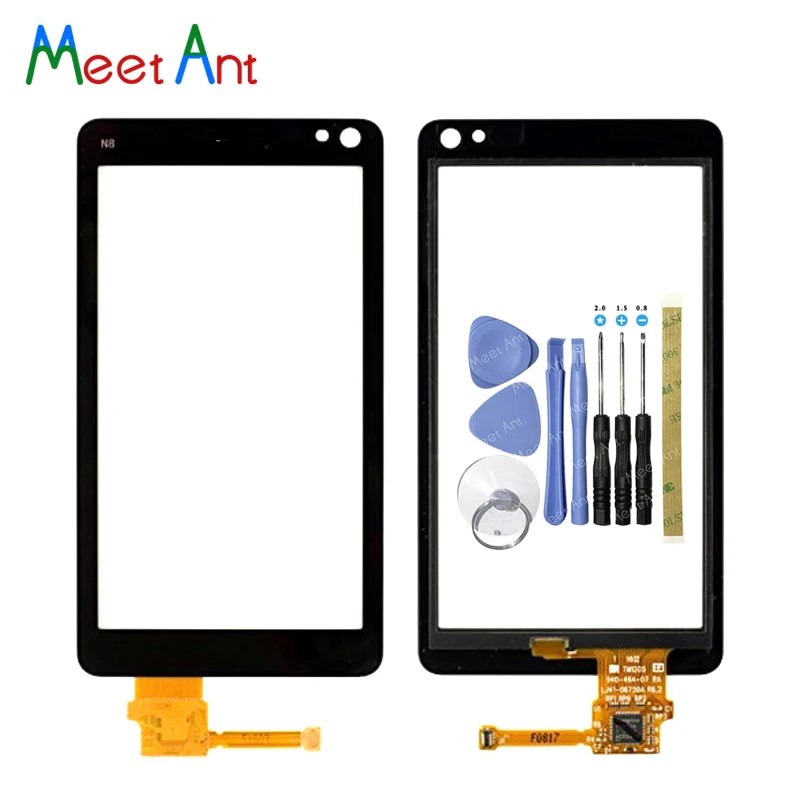 

Replacement High Quality 3.5" For Nokia N8 Touch Screen Digitizer Sensor Outer Glass Lens Panel Black