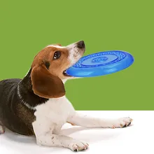 Dog Flying Disk Toys Bite-resistant Exercise Fly Disc Interaction Toy for Puppy Outdoor GHS99