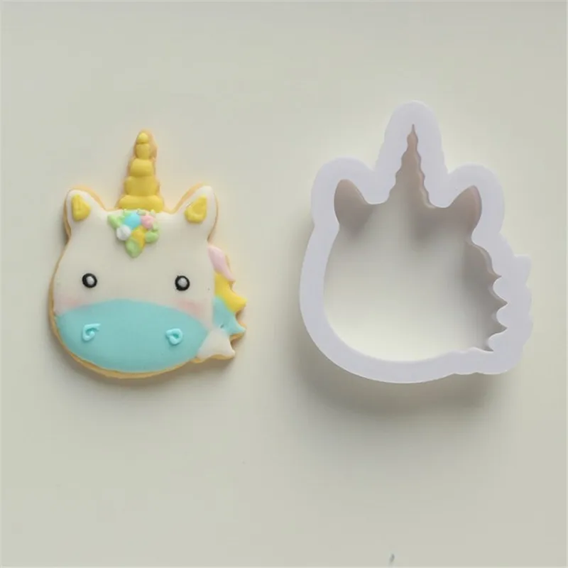 TTLIFE 8 шт. Единорог Пластик резак для печенья мастики торт трафарет тиснения